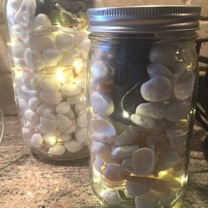 Decorative mason jars with LED lights